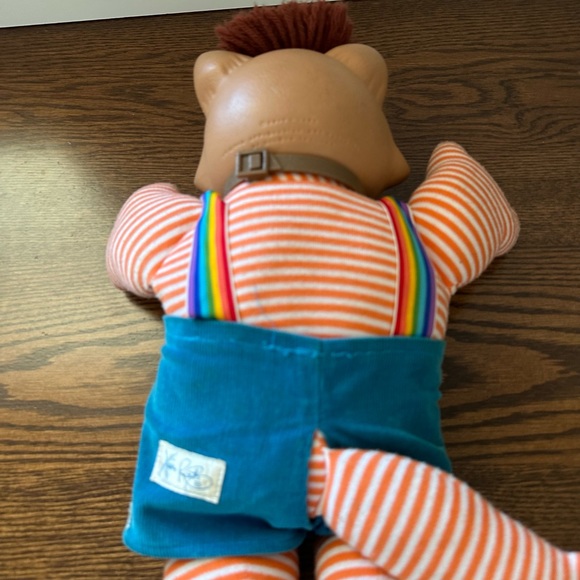 Vintage Cabbage Patch Kids KOOSAS Cat Doll Rainbow Suspenders Xavier Roberts - Picture 5 of 9